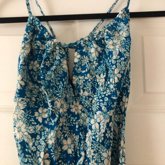 Free People Bon Voyage Maxi Dress Blue Combo - Picture 3 of 5